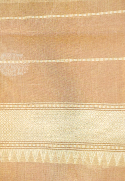 Banarasi Pure Silk Tissue Kadwa Handloom Saree | Rust - Khinkhwab