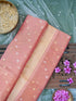 Banarasi Pure Silk Tissue Kadwa Handloom Saree | Blush Pink - Khinkhwab