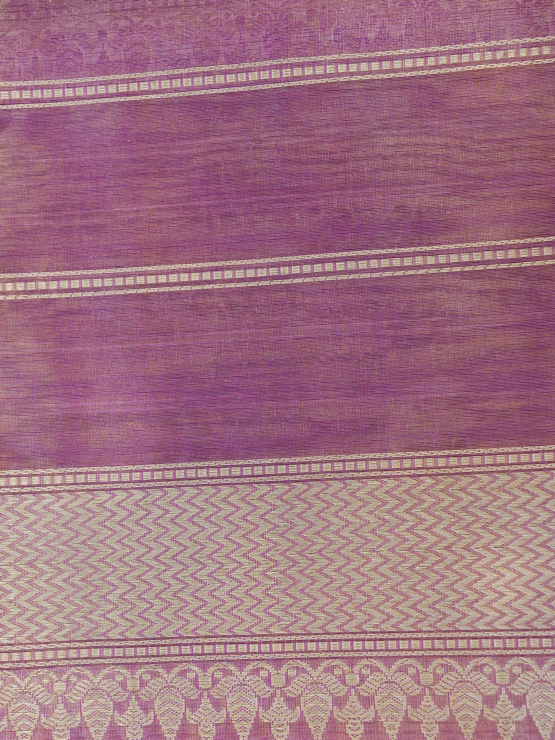 Banarasi Pure Silk Tissue Kadwa Handloom Saree | Peach - Khinkhwab