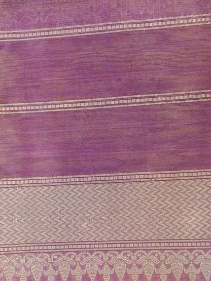 Banarasi Pure Silk Tissue Kadwa Handloom Saree | Peach - Khinkhwab