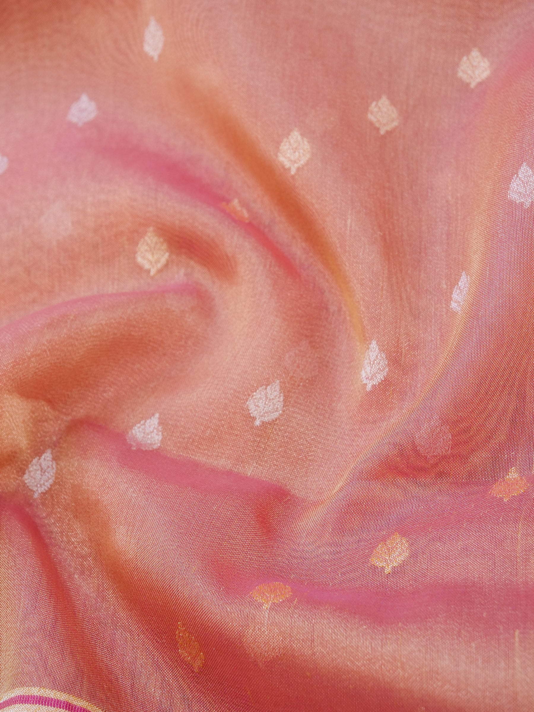 Banarasi Pure Silk Tissue Kadwa Handloom Saree | Blush Pink - Khinkhwab