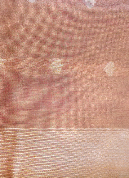Banarasi Pure Silk Tissue Kadwa Handloom Saree | Blush Pink - Khinkhwab