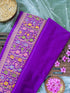 Banarasi Katan Silk Kadwa Meenakari Handloom Saree | Violet - Khinkhwab