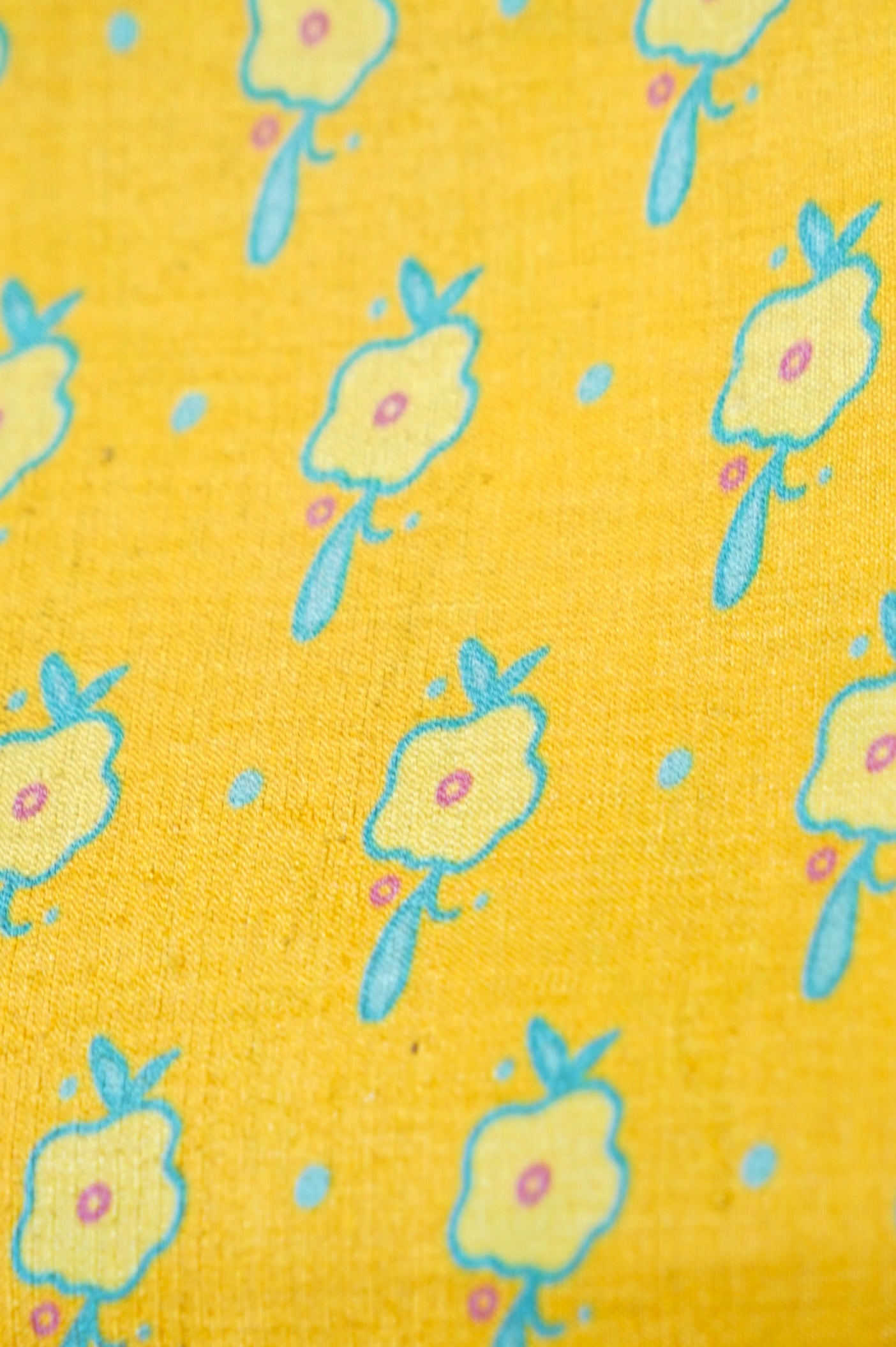 Finch Yellow &amp; Blue Titli Print Tussar Saree - Khinkhwab