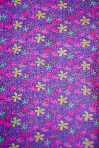 Iris Purple &amp; Pink Titli Print Tussar Saree - Khinkhwab