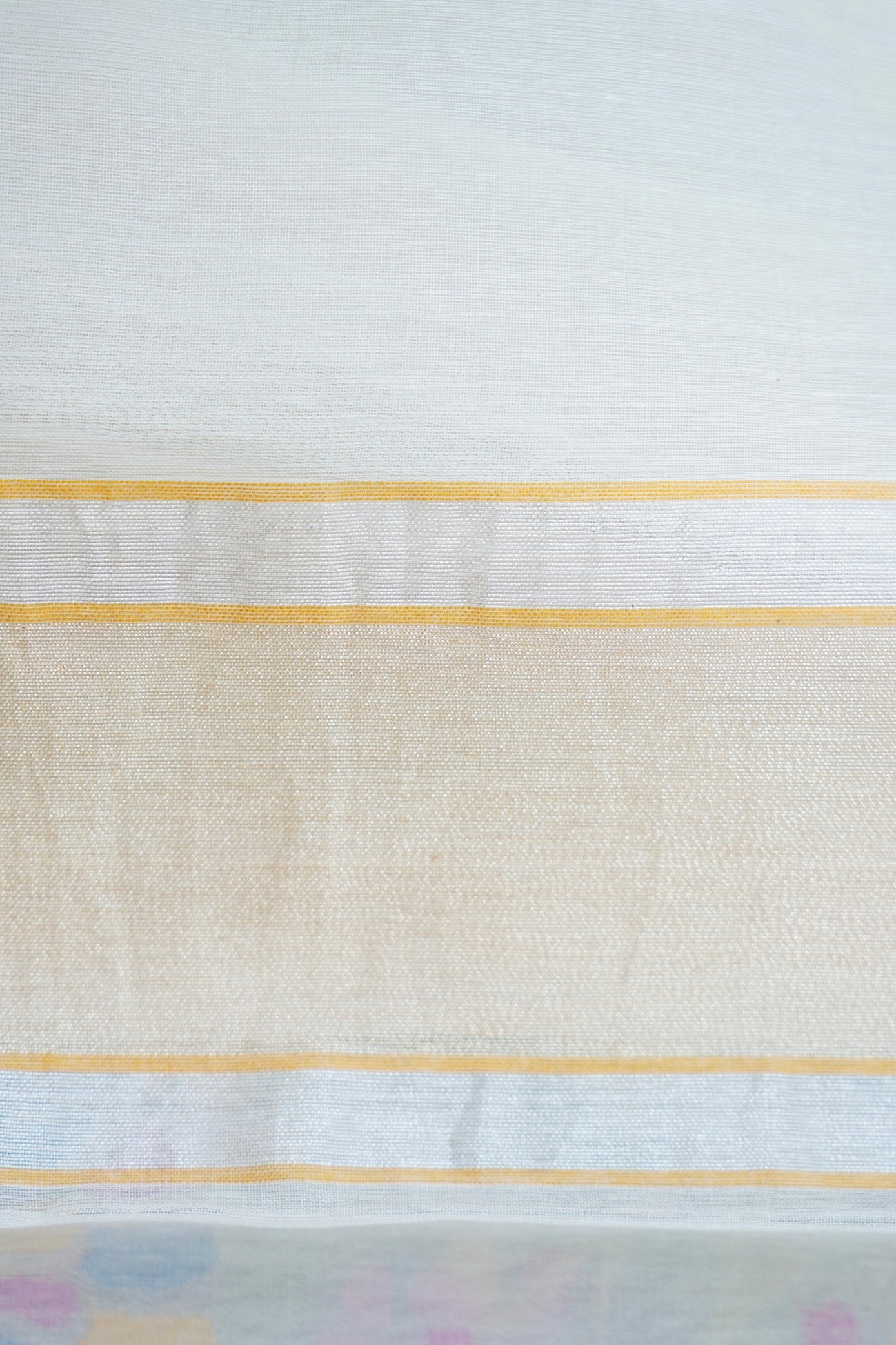 Banarasi Cotton Jamdani Real Zari Handwoven Saree in White - Khinkhwab