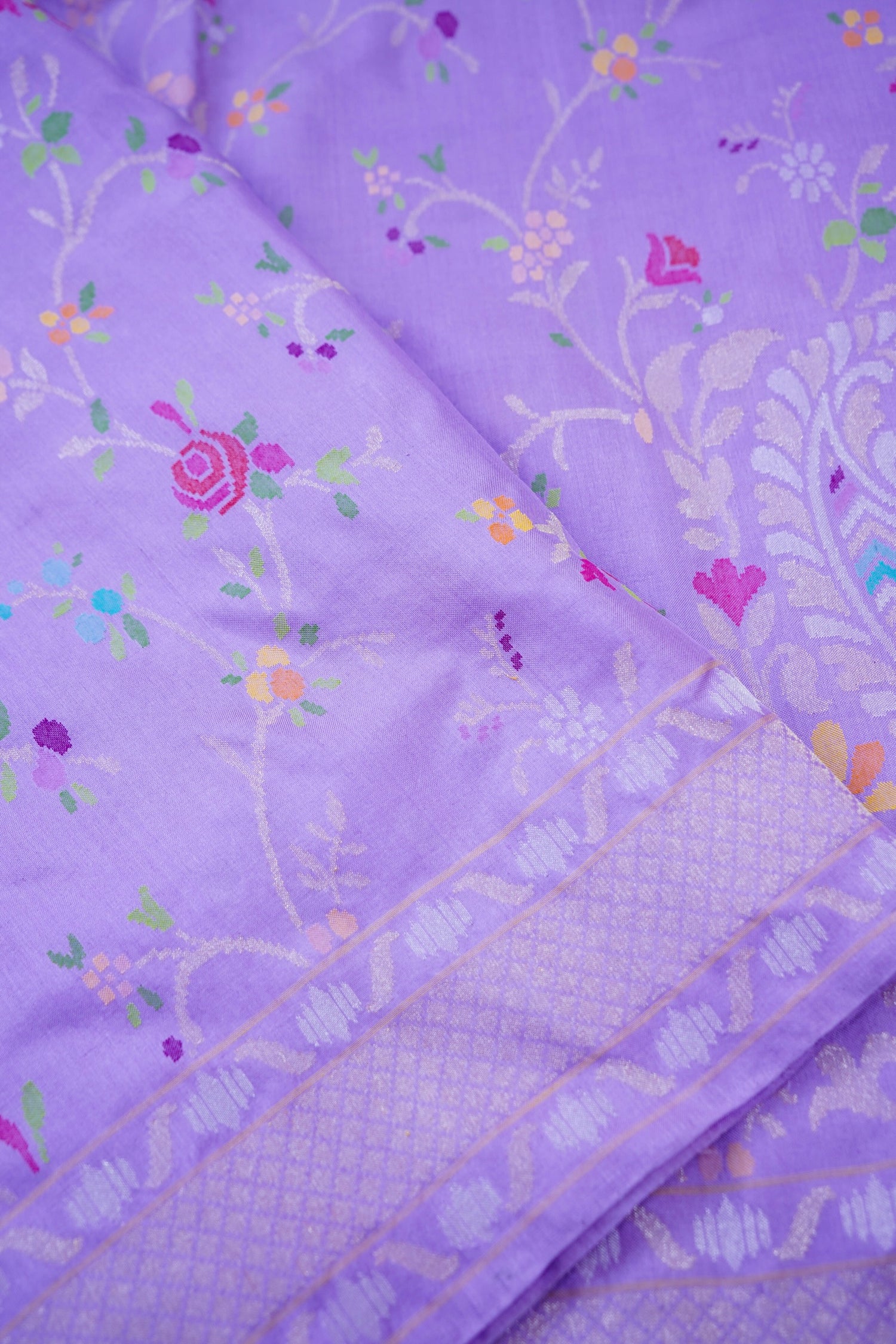 Banarasi Katan Silk Ektara Jamdani Real Zari Handloom Saree | Khinkhwab Gold - Khinkhwab