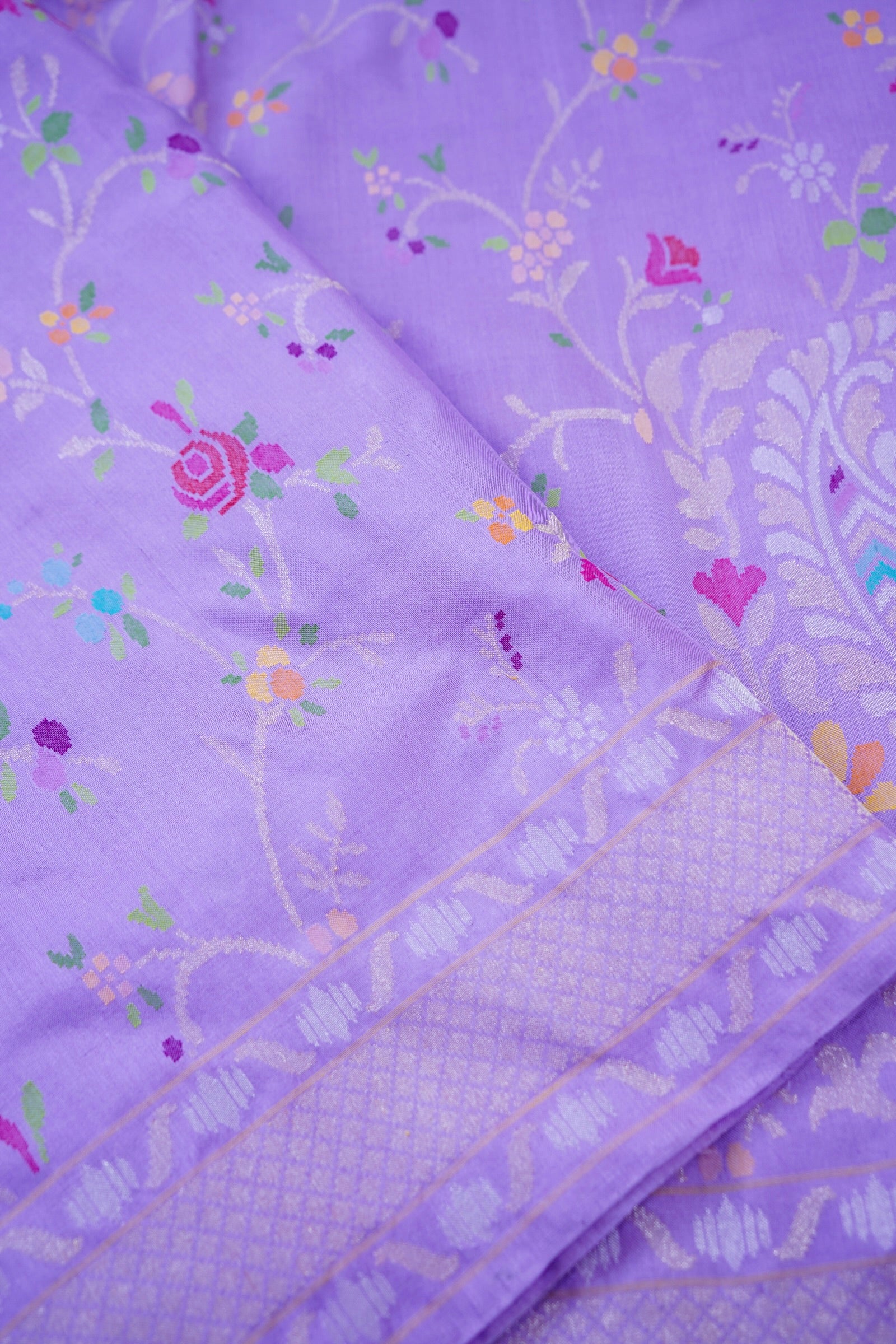 Banarasi Katan Silk Ektara Jamdani Real Zari Handloom Saree | Khinkhwab Gold - Khinkhwab