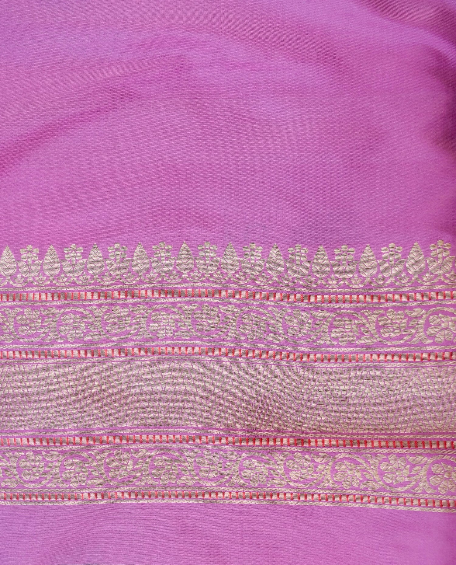 Banarasi Silk Kadwa Rangkat Handloom Saree | Pink - Khinkhwab