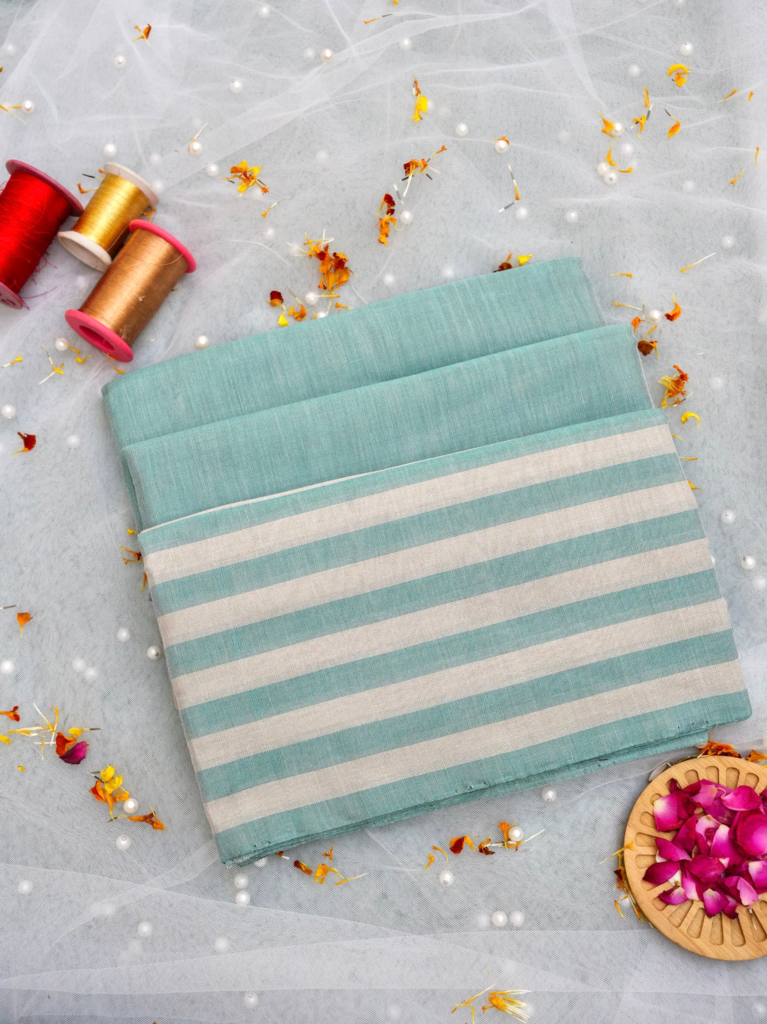 Chanderi Tissue Silk Handwoven Saree - Khinkhwab