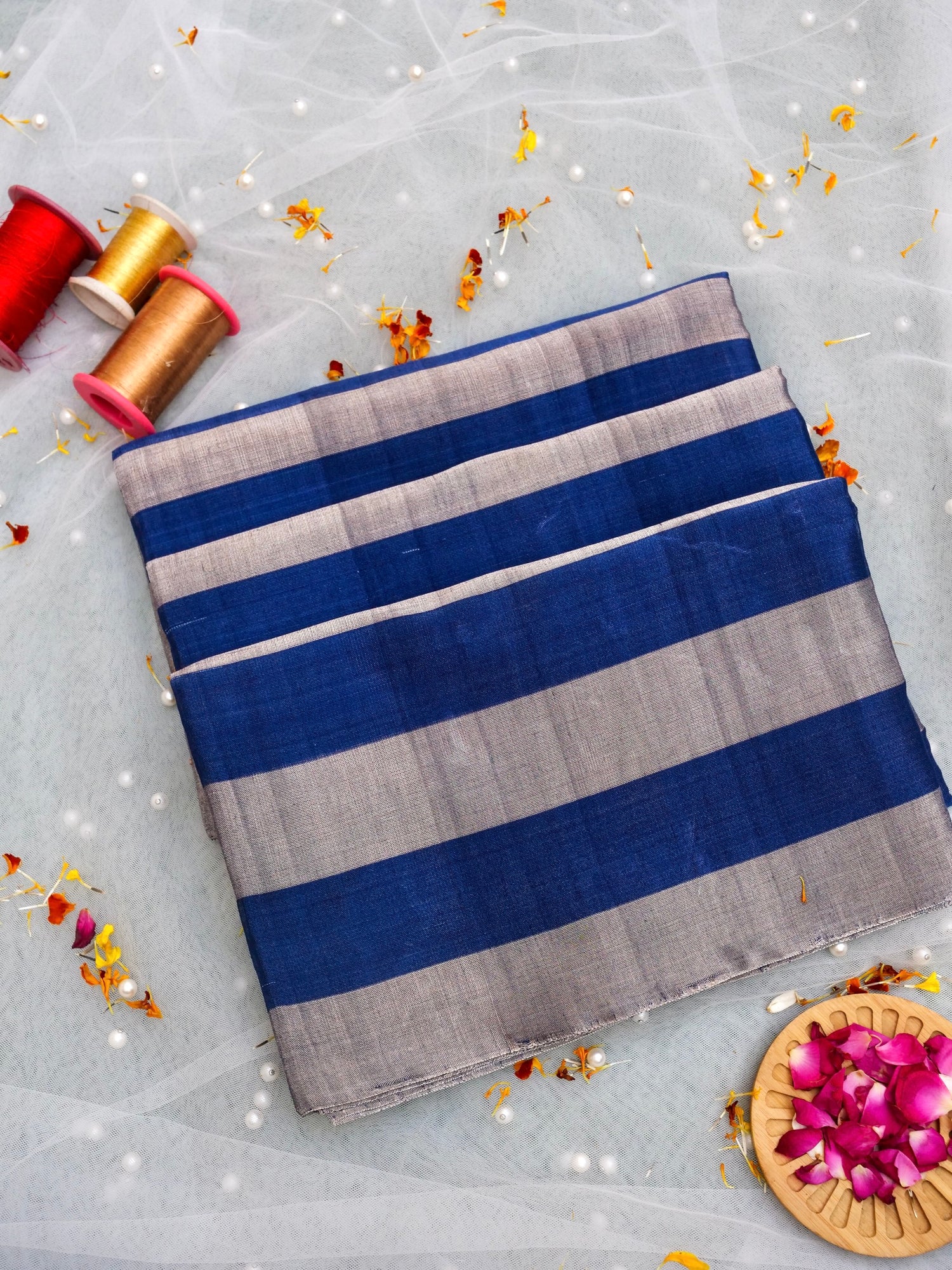 Chanderi Tissue Silk Handwoven Saree - Khinkhwab