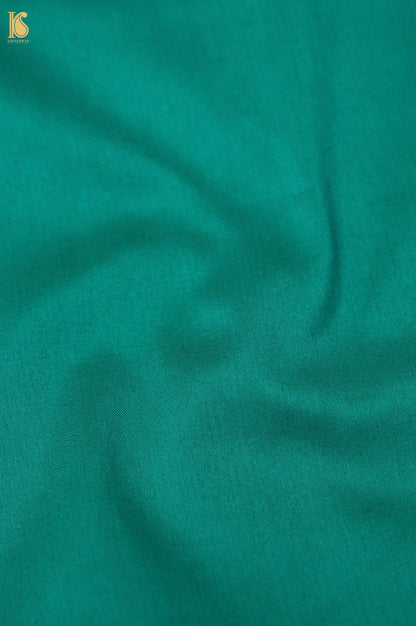 Handwoven Sea Green Mashru Silk Banarasi Saree