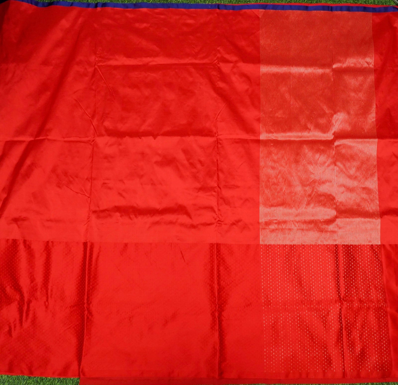 Handwoven Red Mashru Silk Banarasi Saree