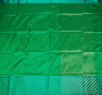 Handwoven Green Mashru Silk Banarasi Saree
