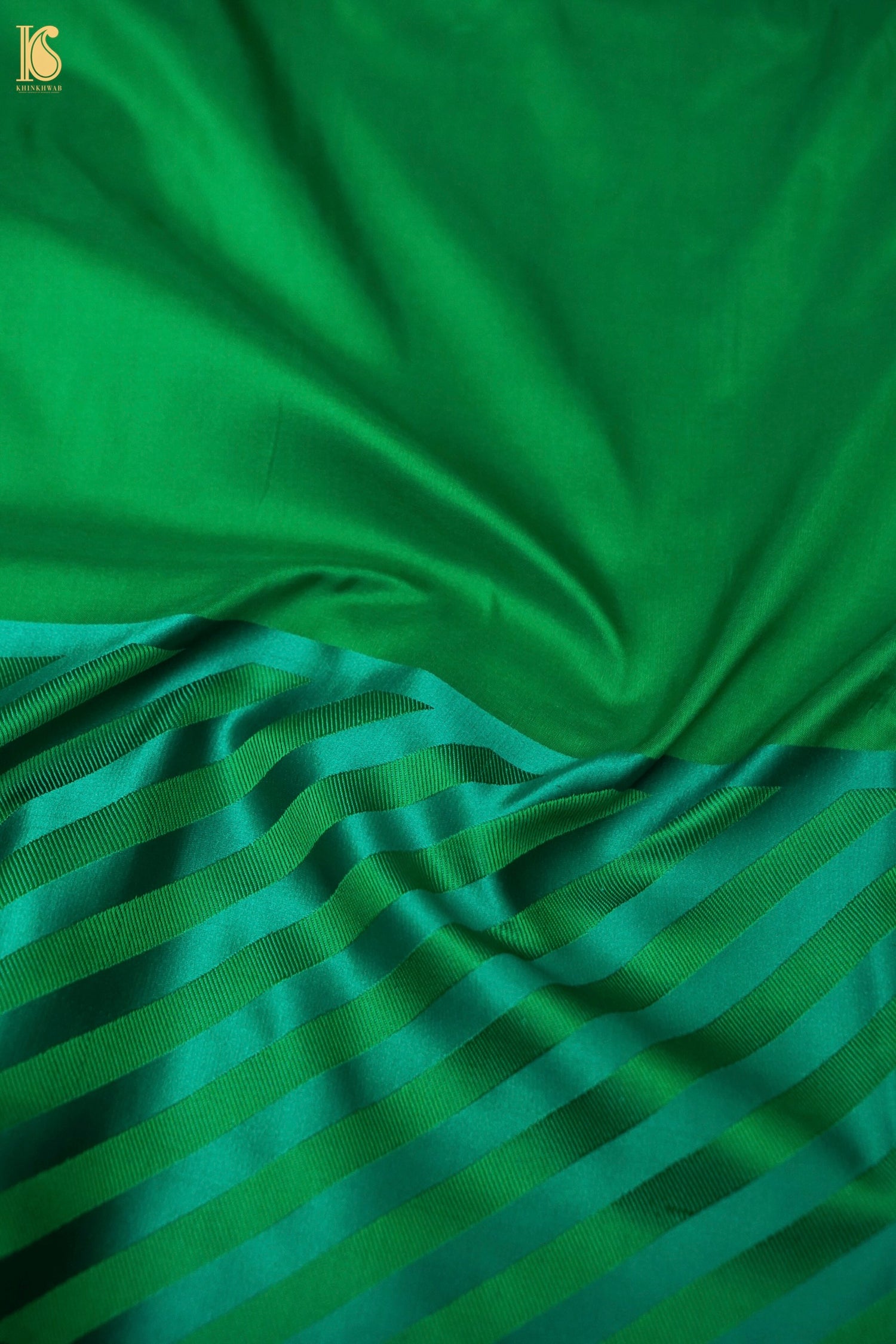 Handwoven Green Mashru Silk Banarasi Saree