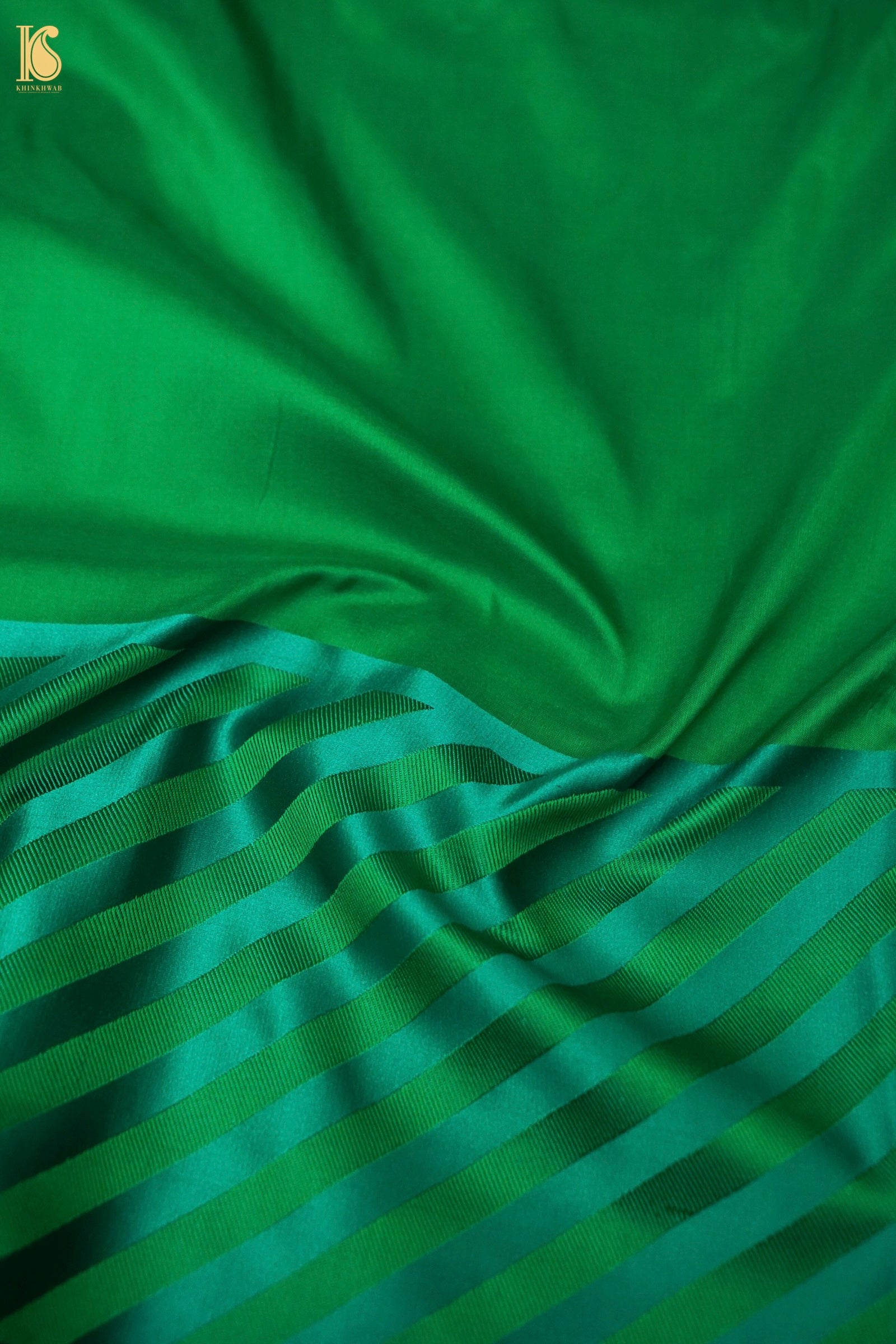 Handwoven Green Mashru Silk Banarasi Saree