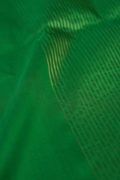 Handwoven Green Mashru Silk Banarasi Saree