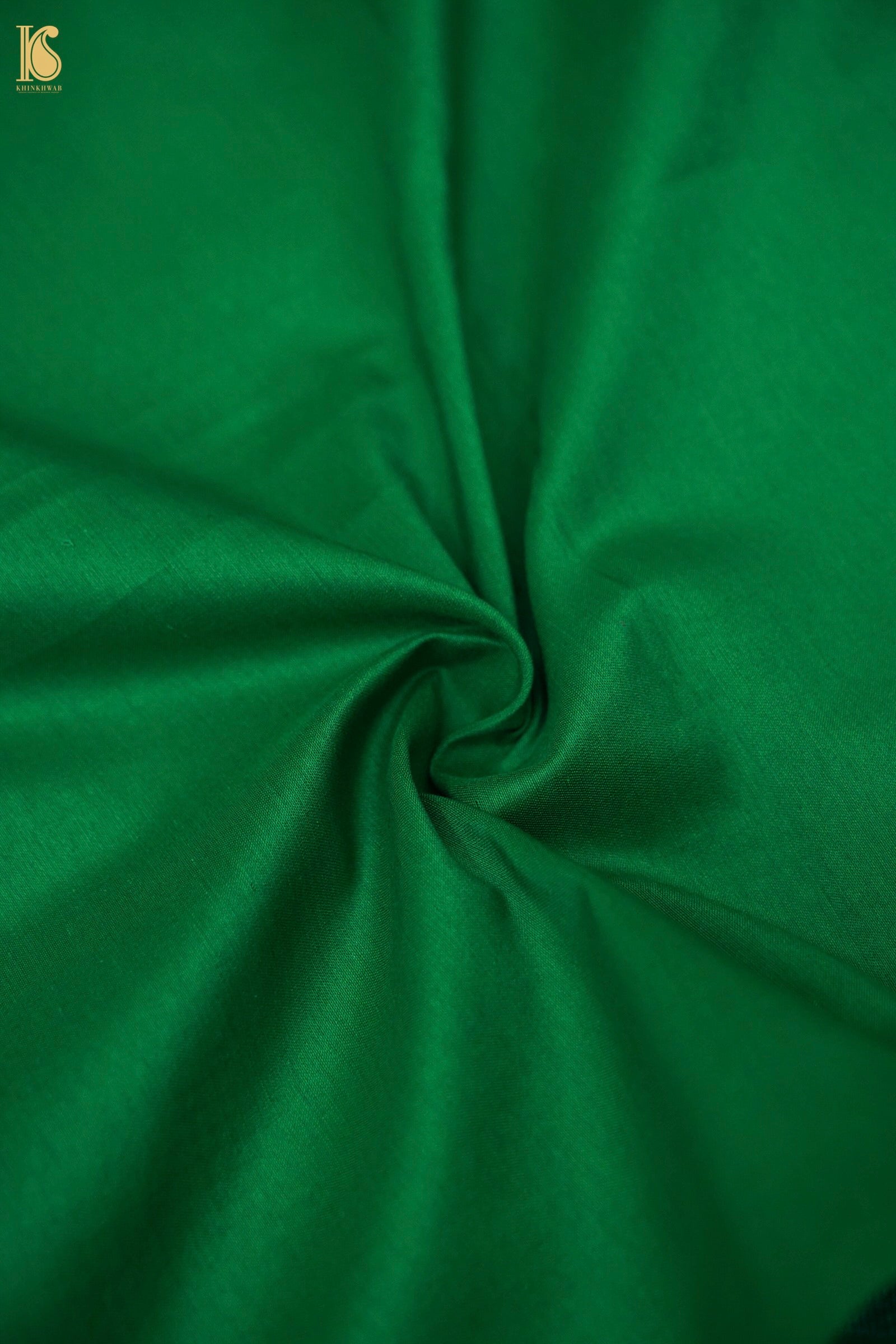 Handwoven Green Mashru Silk Banarasi Saree