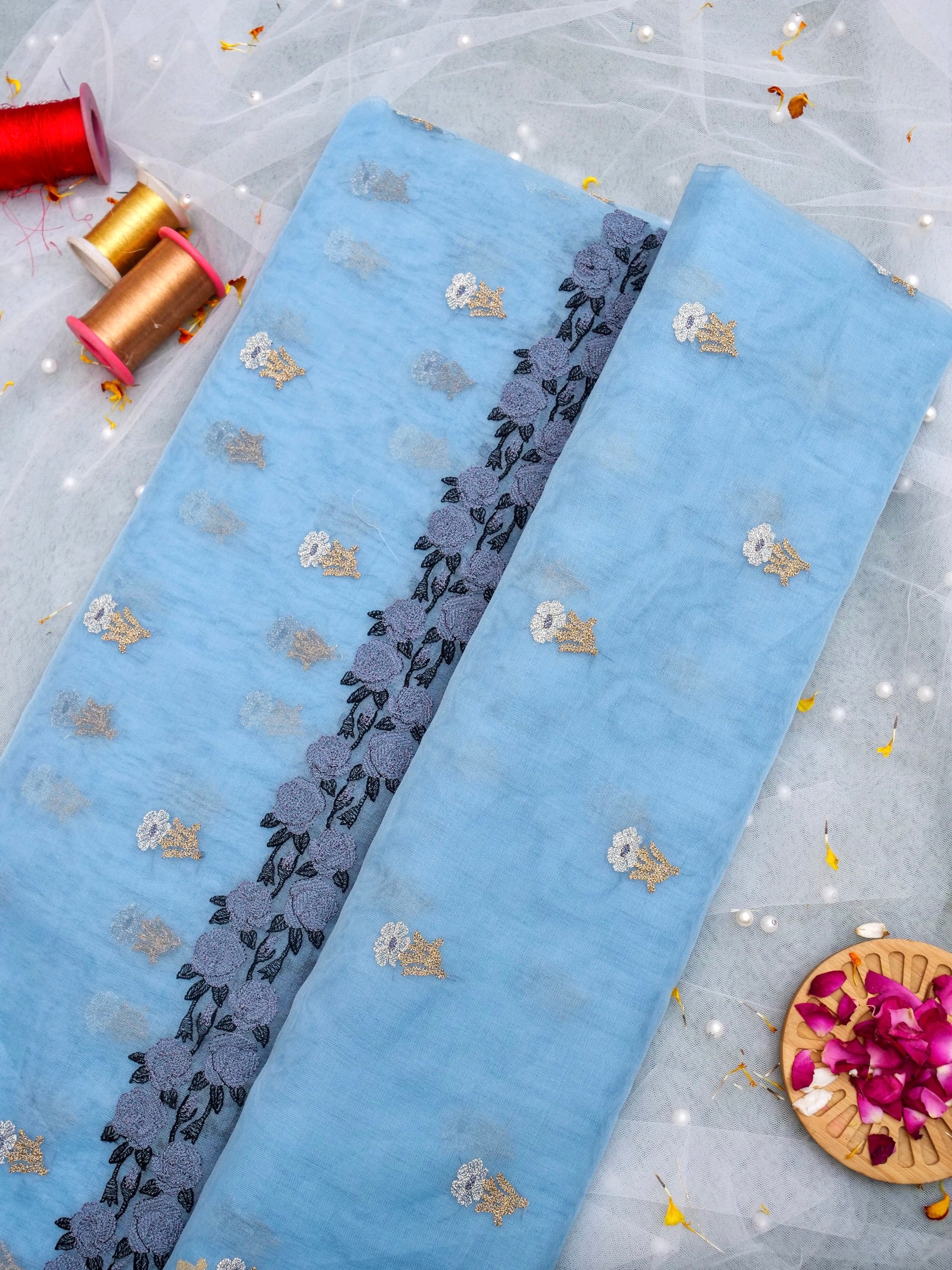 Handloom Banarasi Kora Silk Kadwa Meenakari Saree - Khinkhwab