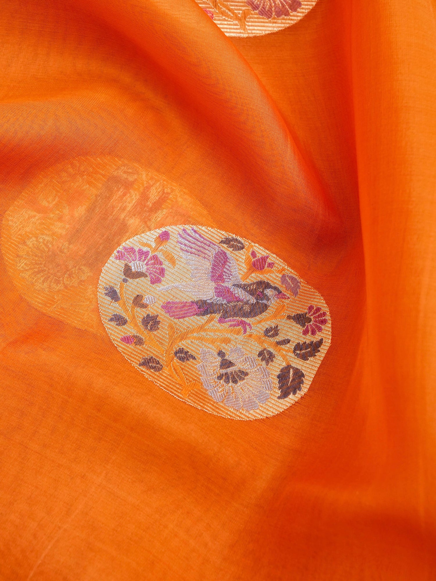 Handloom Banarasi Kora Silk Kadwa Meenakari Saree - Khinkhwab