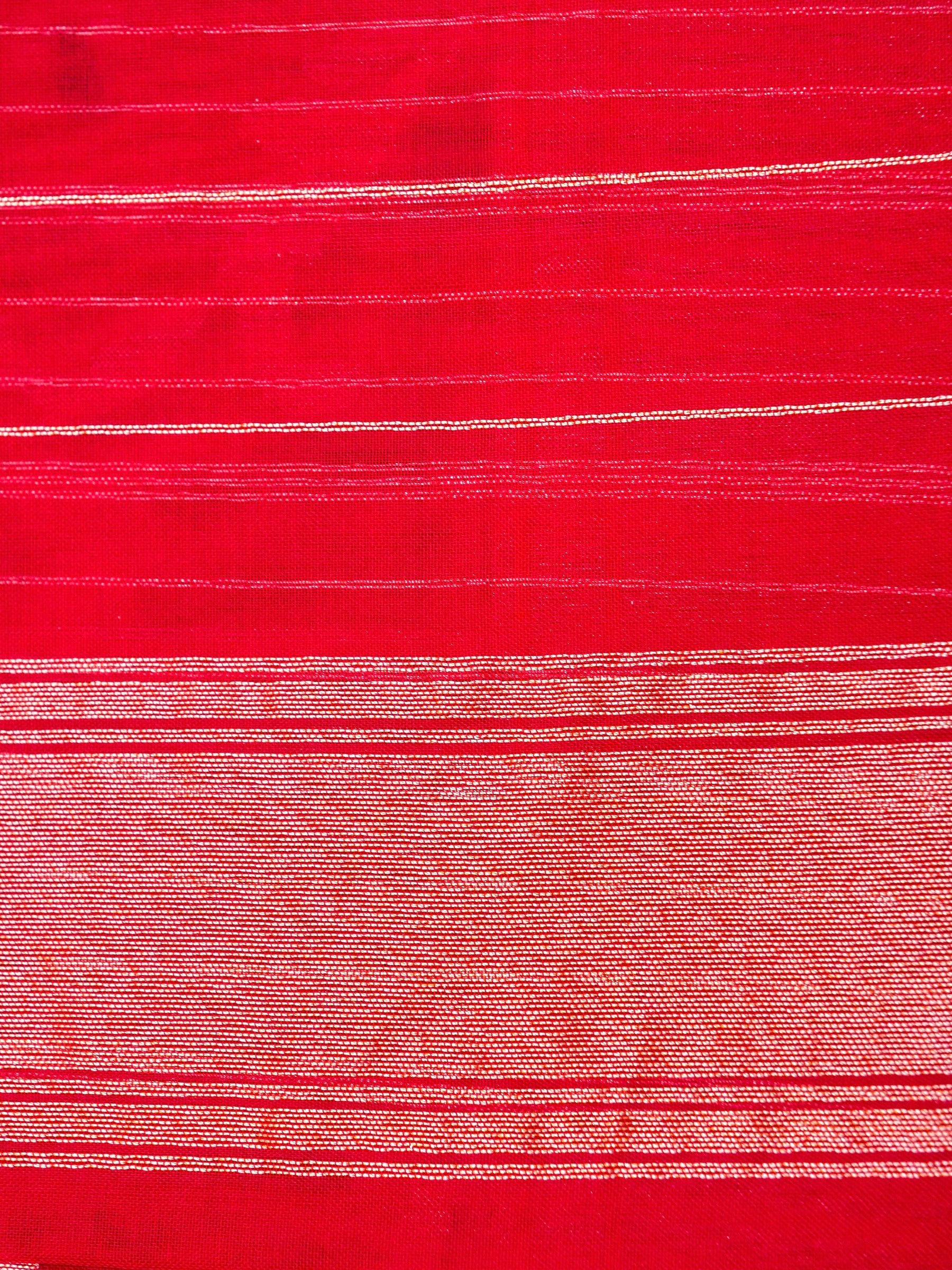 Handloom Banarasi Kora Silk Kadwa Jaal Saree