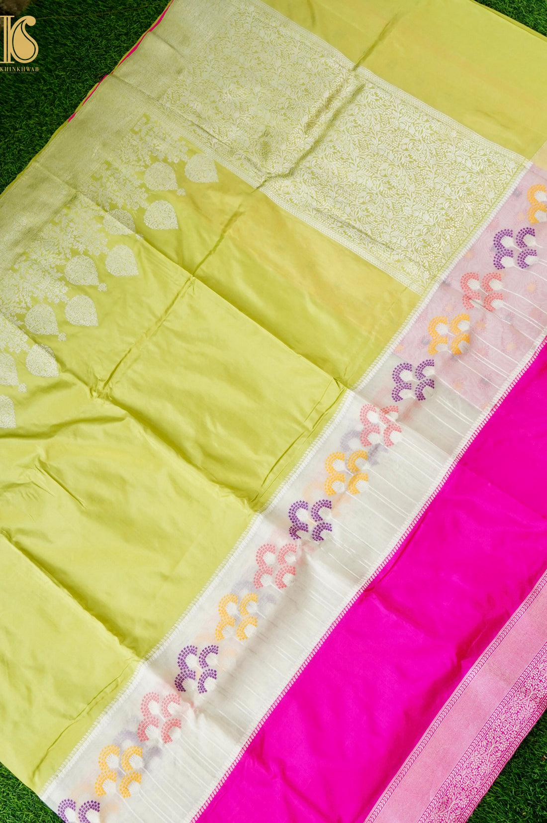 Handloom Banarasi Pure Katan Silk Rangkat Kadwa Saree