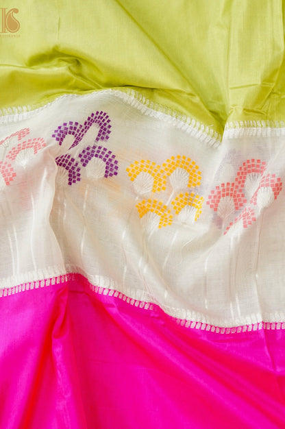Handloom Banarasi Pure Katan Silk Kadwa Saree