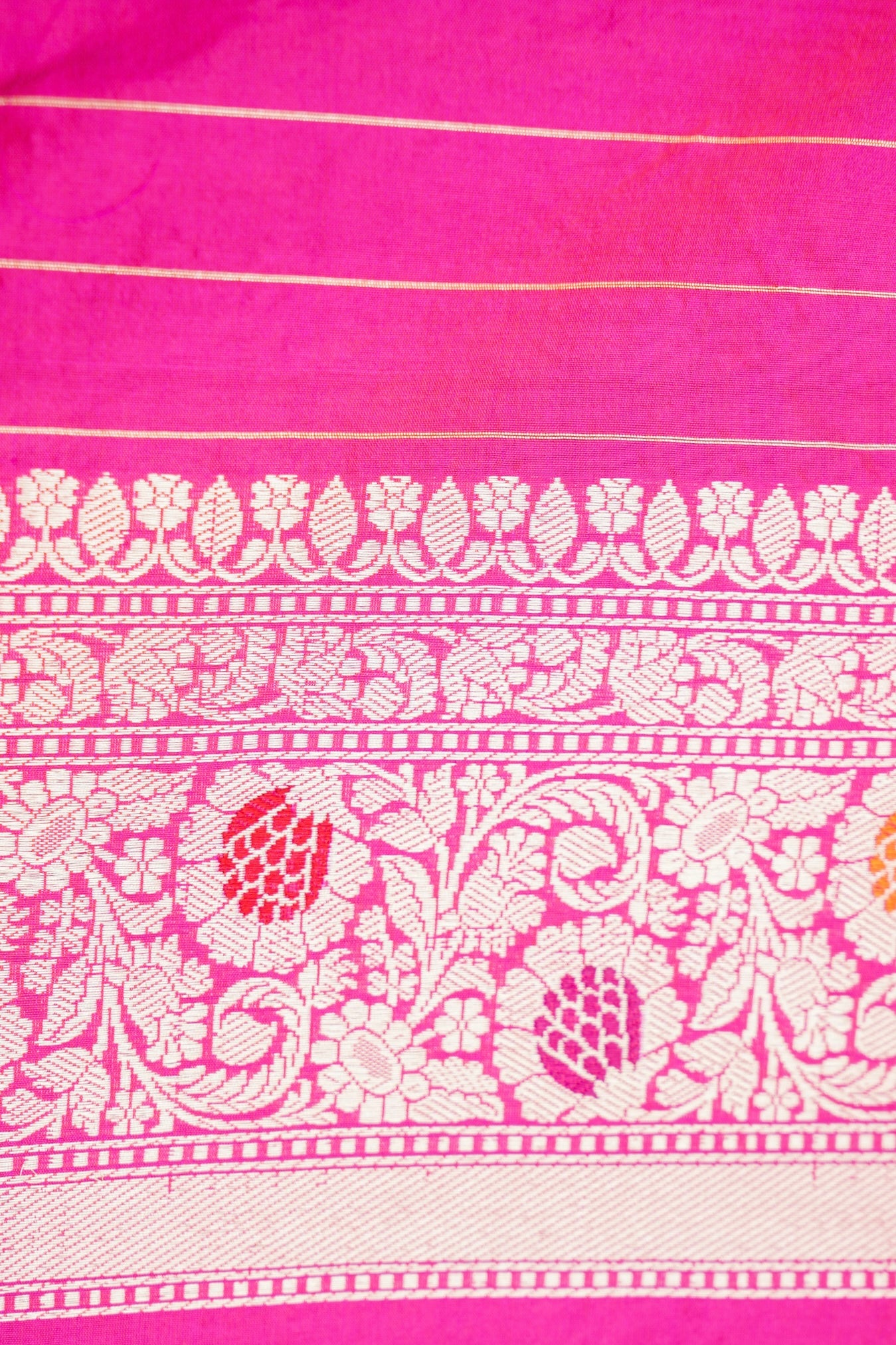 Pure Katan Silk Kadiyal Charkhana Meenakari Border Banarasi Saree in Black