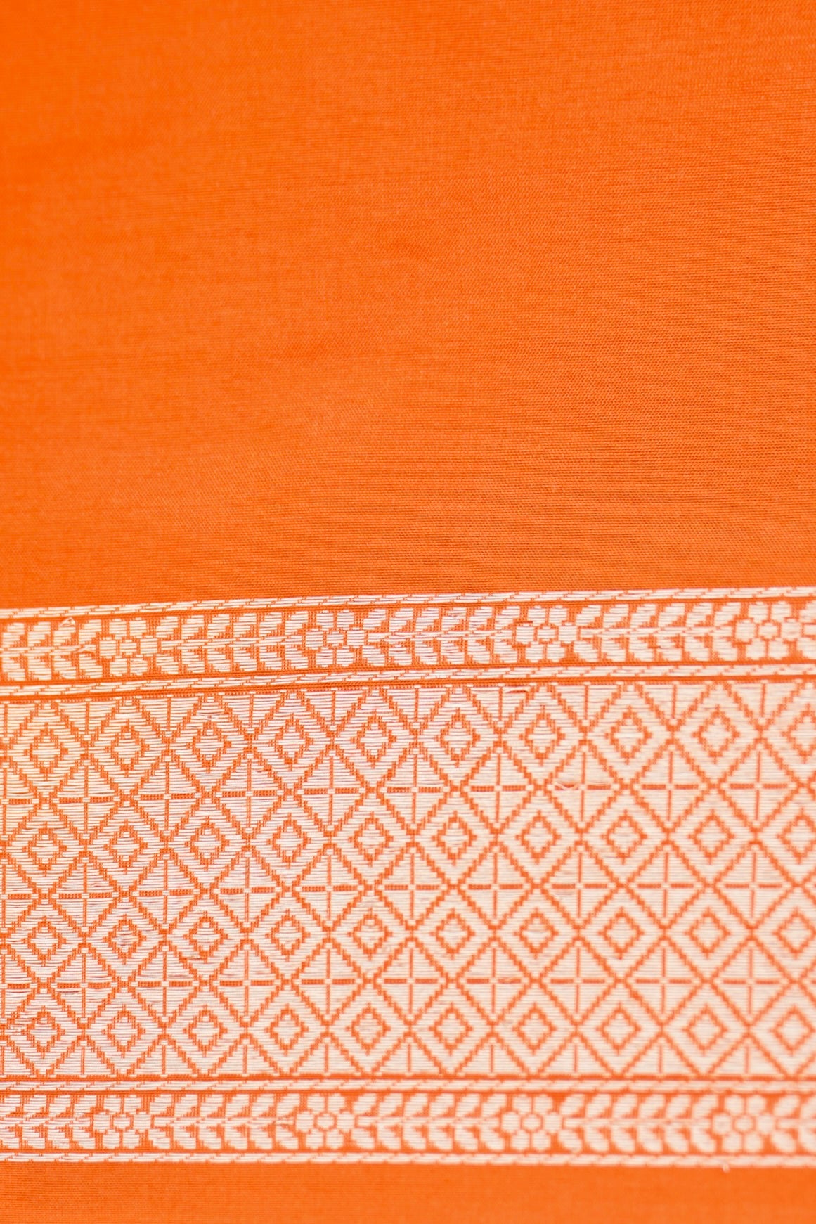 Pure Katan Silk Alfi Tanchoi Banarasi Saree in Peach Orange