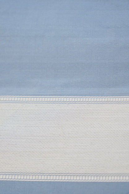 Pure Katan Silk Alfi Tanchoi Banarasi Saree in Warm Grey