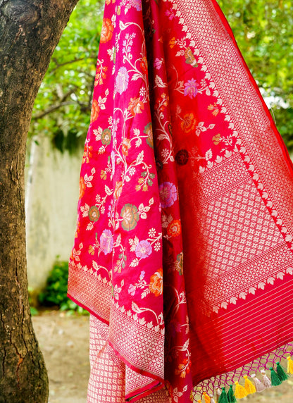 Handloom Banarasi Katan Silk Dupatta