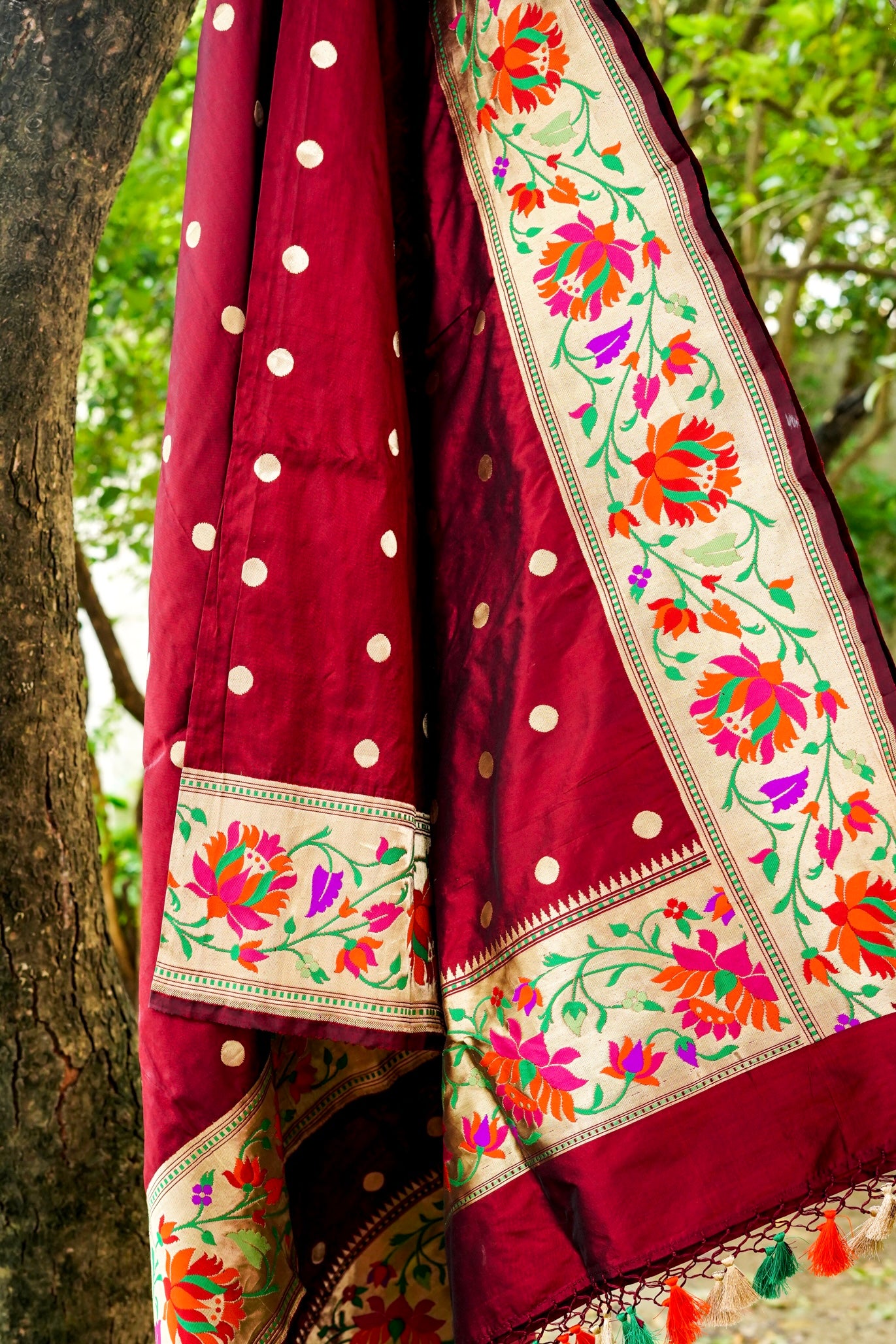 Handloom Banarasi Katan Silk Dupatta