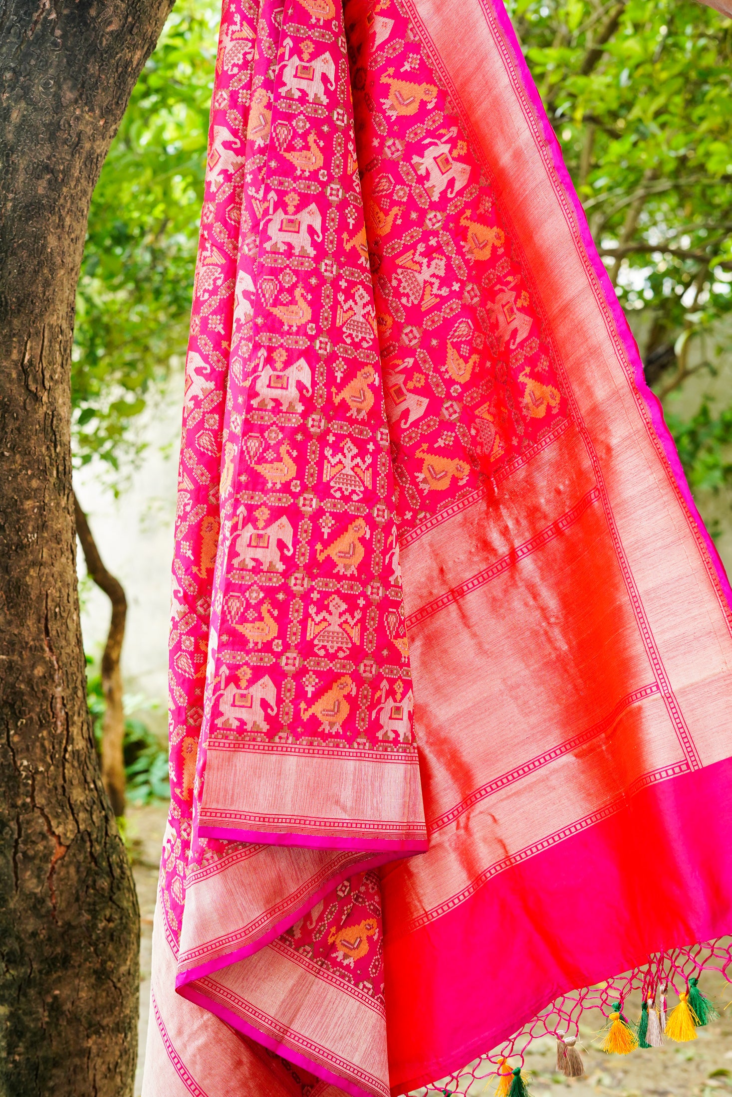 Handloom Banarasi Katan Silk Patola Dupatta