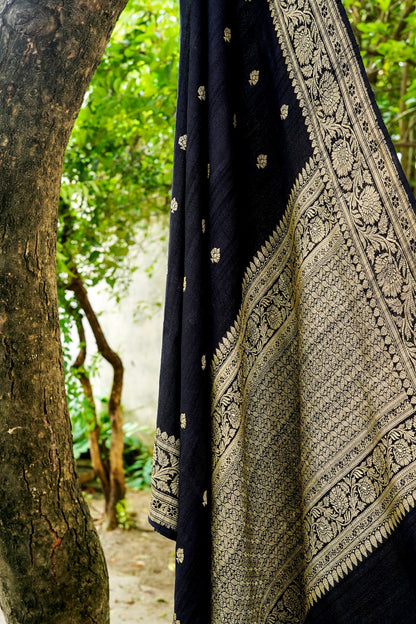 Pure Tussar Georgette Handloom Banarasi Dupatta