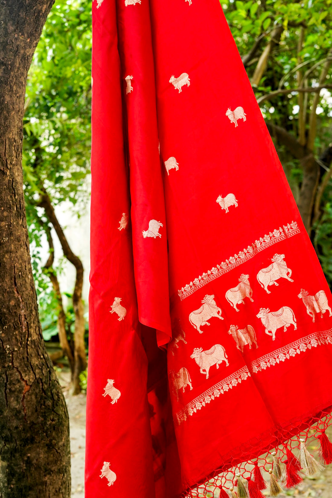 Handloom Banarasi Katan Silk Dupatta