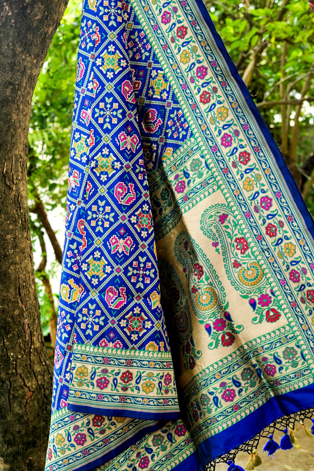 Handloom Banarasi Katan Silk Patola Dupatta