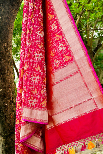 Handloom Banarasi Katan Silk Patola Dupatta