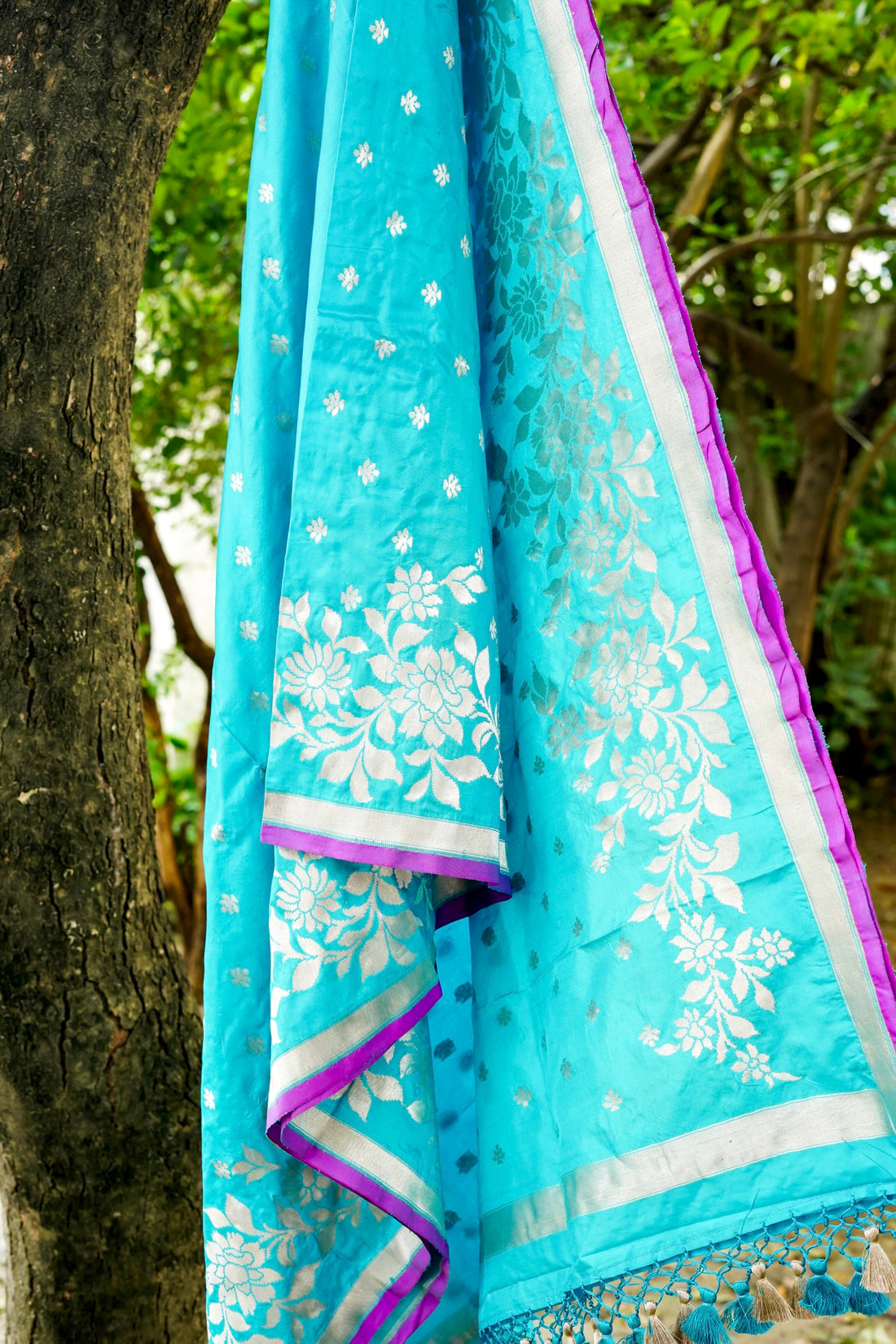 Handloom Banarasi Katan Silk Dupatta