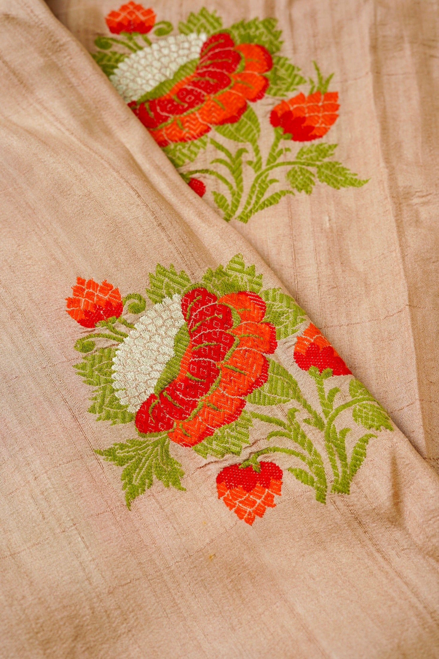 Handloom Banarasi Tussar Silk Dupatta