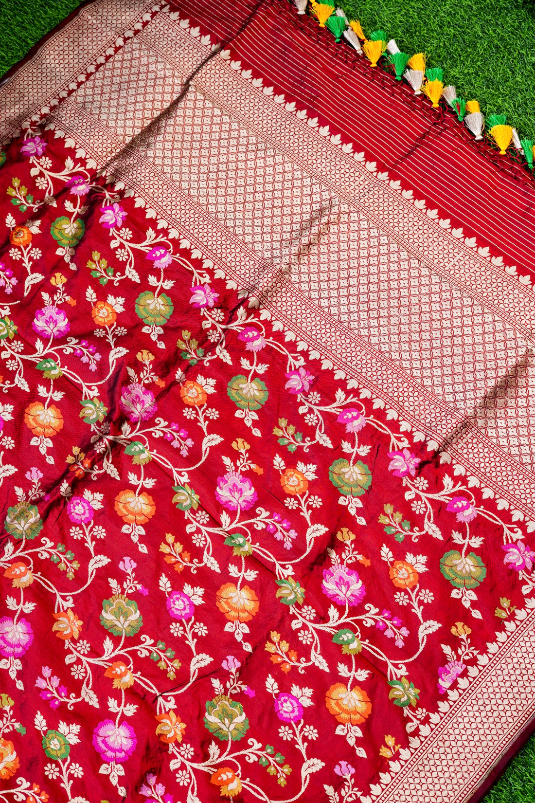 Handloom Banarasi Katan Silk Dupatta