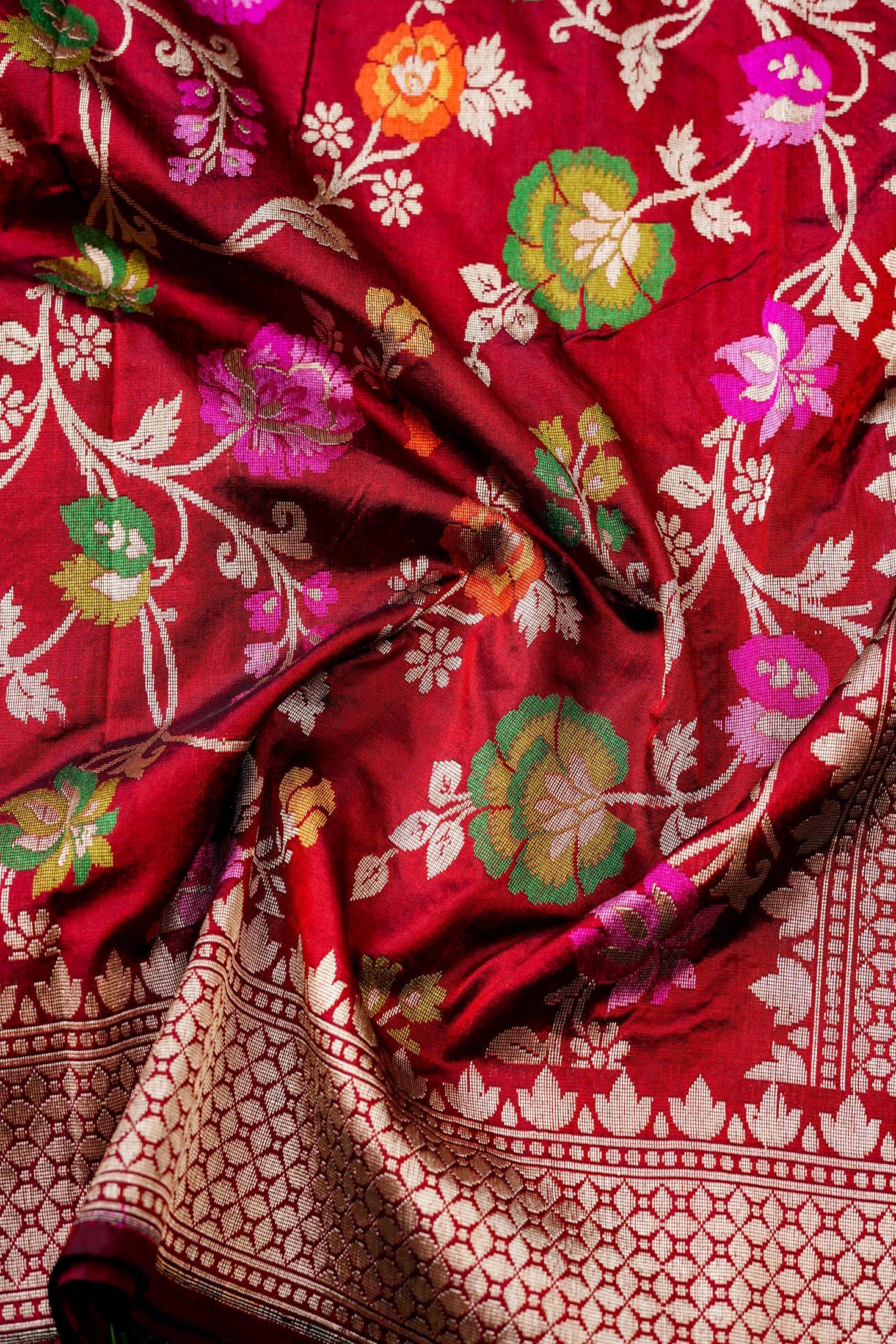 Handloom Banarasi Katan Silk Dupatta