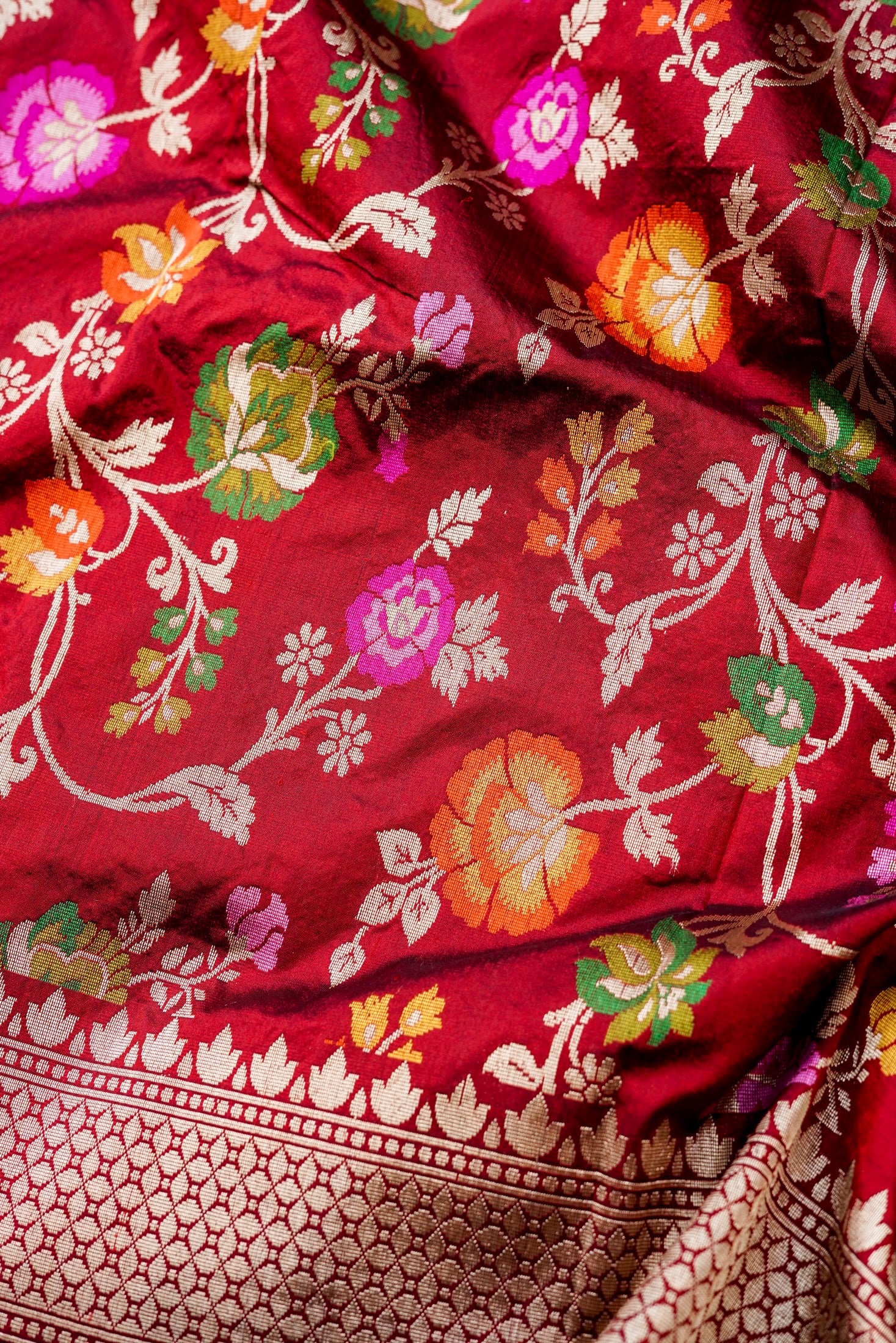 Handloom Banarasi Katan Silk Dupatta