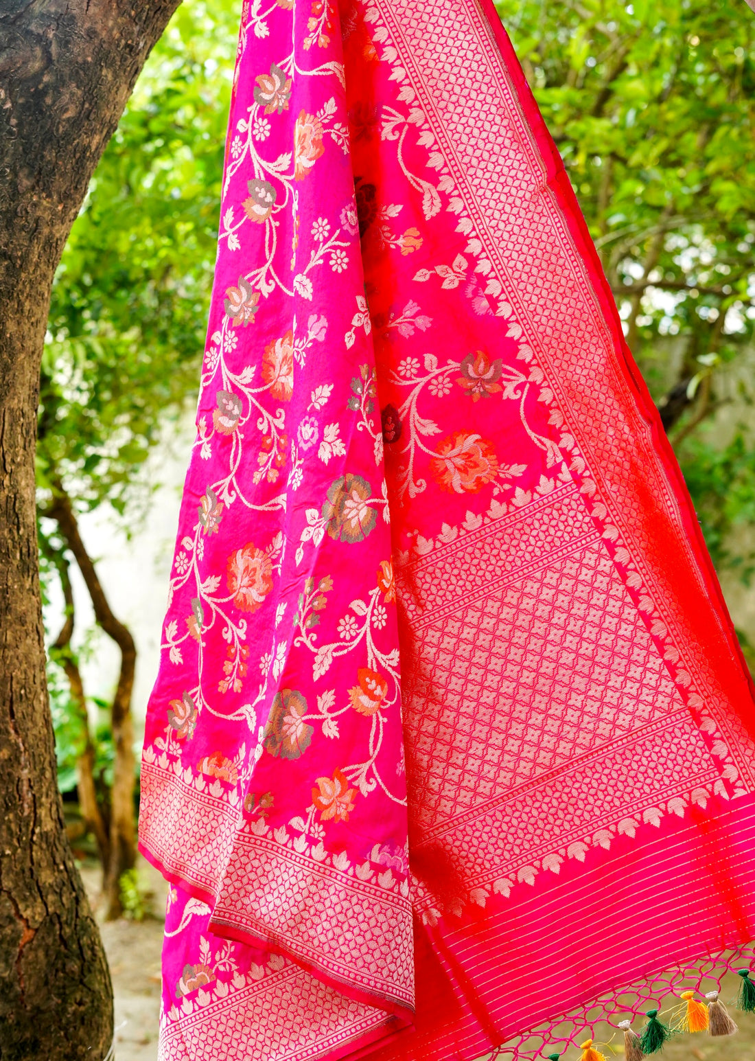 Handloom Banarasi Katan Silk Dupatta