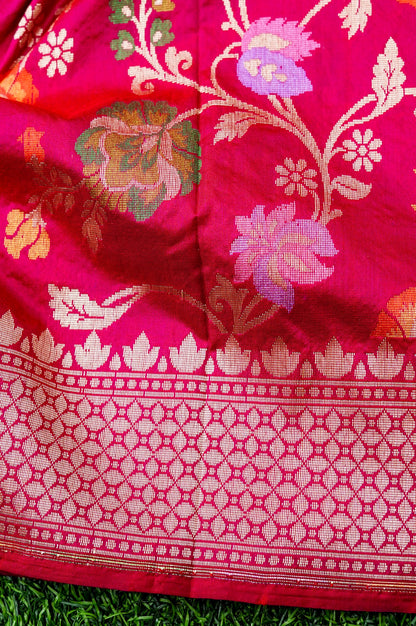 Handloom Banarasi Katan Silk Dupatta