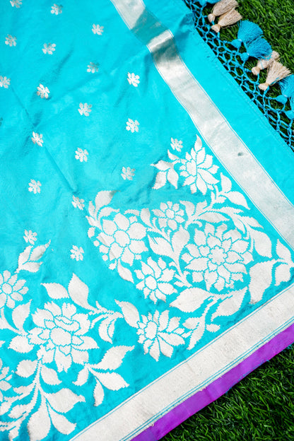 Handloom Banarasi Katan Silk Dupatta