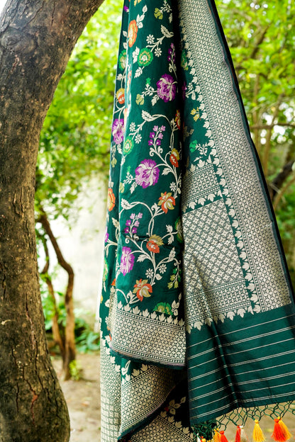 Handloom Banarasi Katan Silk Dupatta