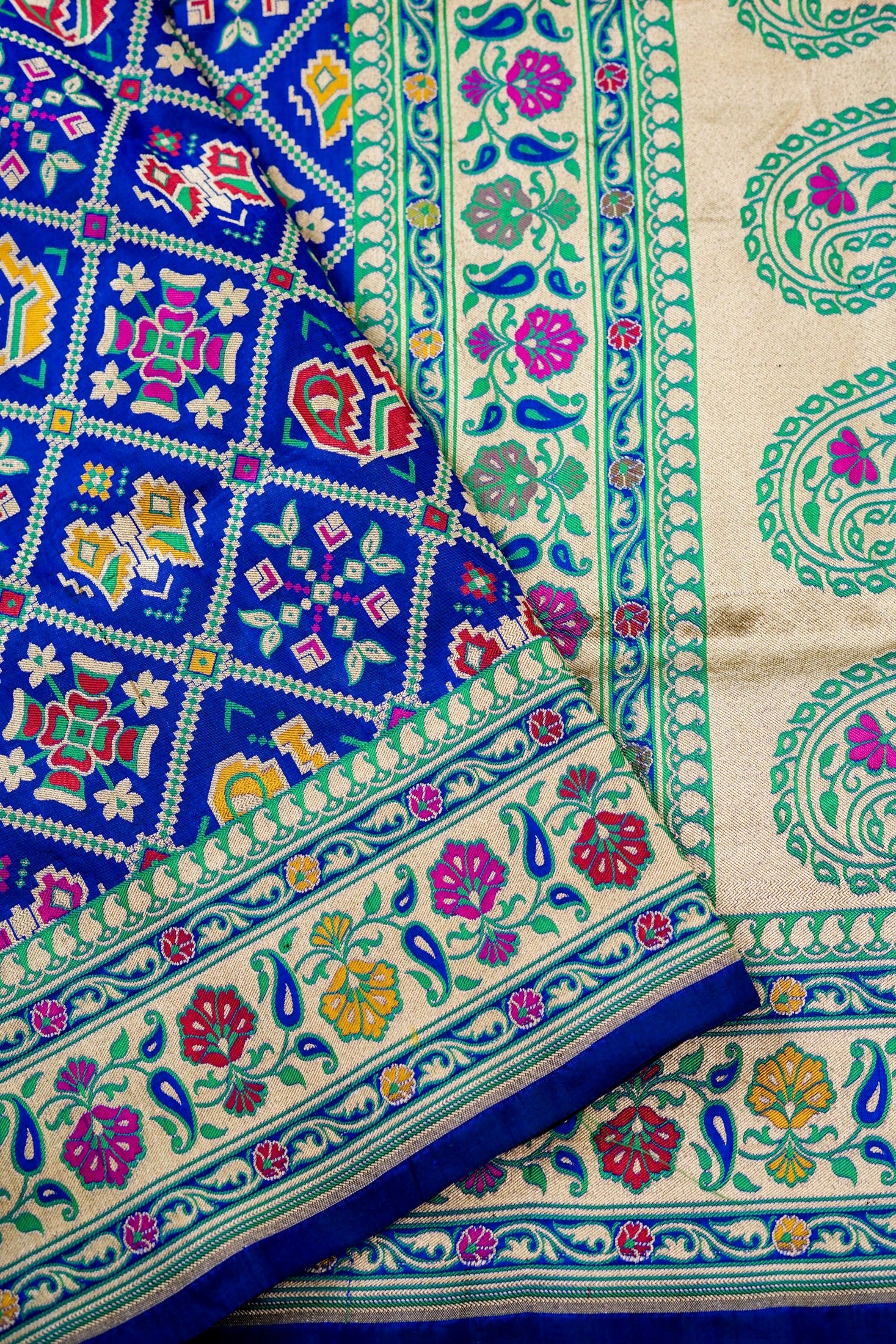Handloom Banarasi Katan Silk Patola Dupatta