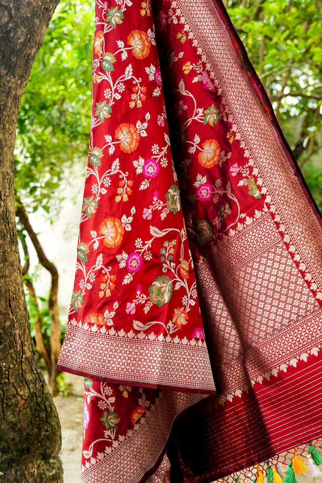 Handloom Banarasi Katan Silk Dupatta