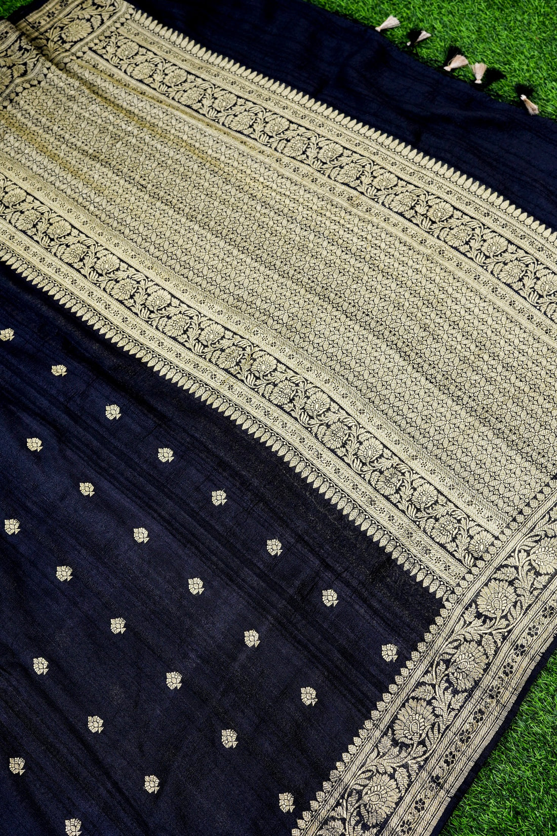 Pure Tussar Georgette Handloom Banarasi Dupatta