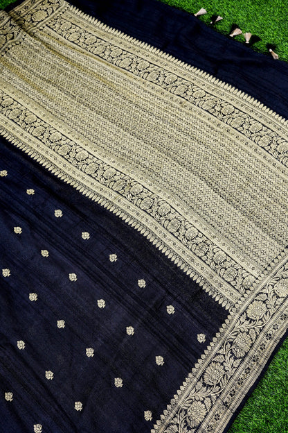 Pure Tussar Georgette Handloom Banarasi Dupatta